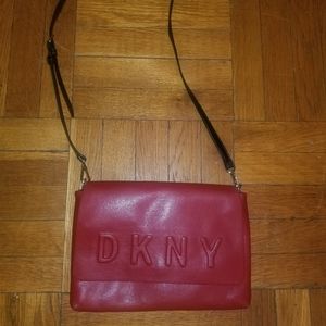 Red DKNY crossbody  bag